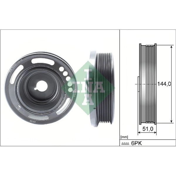 INA 544 0168 10 Riemenscheibe Kurbelwelle FüR Opel Chevrolet Insignia Astra GTC-image