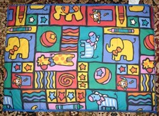 Graco Pack n Play Replacement Padded Mattress Bright Colorsl Print