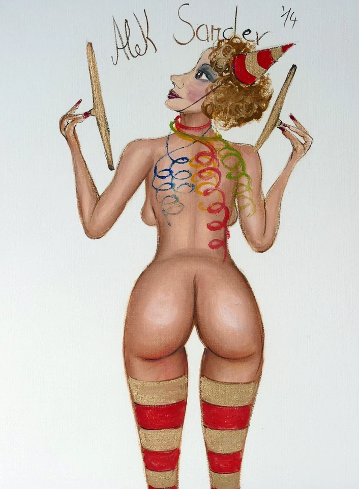 Alek SANDER, Cordula am Karneval aus 2013 - Mischtechnik - Bild 1 von 1