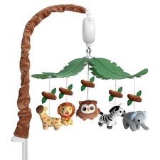 Crib Mobile for Baby, Green Brown Safari Jungle Theme, Mobile for Crib with...