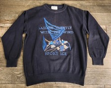 Vintage 90s Iceberg Sport Ice Sweater Mens XL Sailing Embroidered Made In Italy
