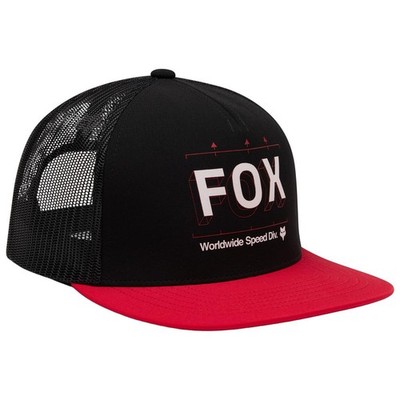 Fox Trucker Cap Image Print Schwarz