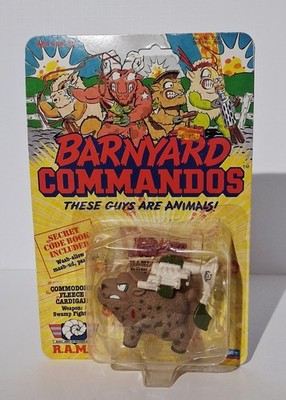 vintage 1989 Playmates COMMODORE FLEECE CARDIGAN MOC new/sealed