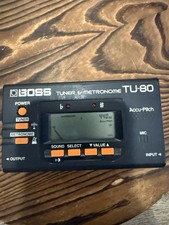 Boss TU-80 Tuner and Metronome for Acoustic Electric Guitar or Drums - EUC