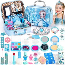 Kids Makeup Set for Girls Toys 34Pcs Washable Princess Make Up Kit 3+ Years Old