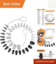 36 Gauge Nut & Bolt Thread Checker - Inch and Metric - Precision Measuring