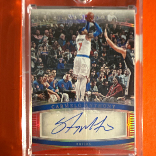 Panini 2023-24 National Treasures Carmelo Anthony New York Knicks Auto #VS-CAN