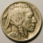 1928 D Buffalo Nickel  F-VF  "Actual Coin Pictured"