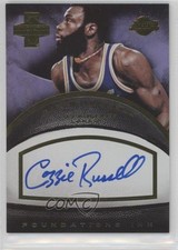 2013-14 Panini Innovation Foundations Ink Gold 18/25 Cazzie Russell #14 Auto 2u3