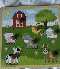 Wooden Toddler Farm Animal Puzzles