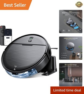 Smart Robot Vacuum with 2300Pa Suction & App Control   Effortless Cleaning