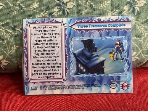 Three Treasures Complete 2000 Topps Pokemon The Movie 2000 #60 - Photo 2 sur 2