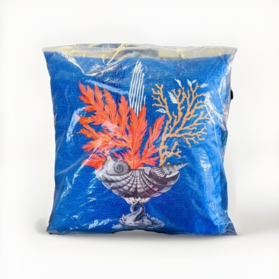 BRAND NEW Fragonard Parfumeur Home Accent Pillow-Vibrant Coastal Coral Theme 17 
