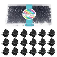 48 Pcs Black Mini Hair Claw Clips, Non-Slip Jaw Clamps for Women Girls, Secur...