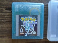 Pokemon Crystal Version Authentic! Nintendo Game Boy Color works, needs battery