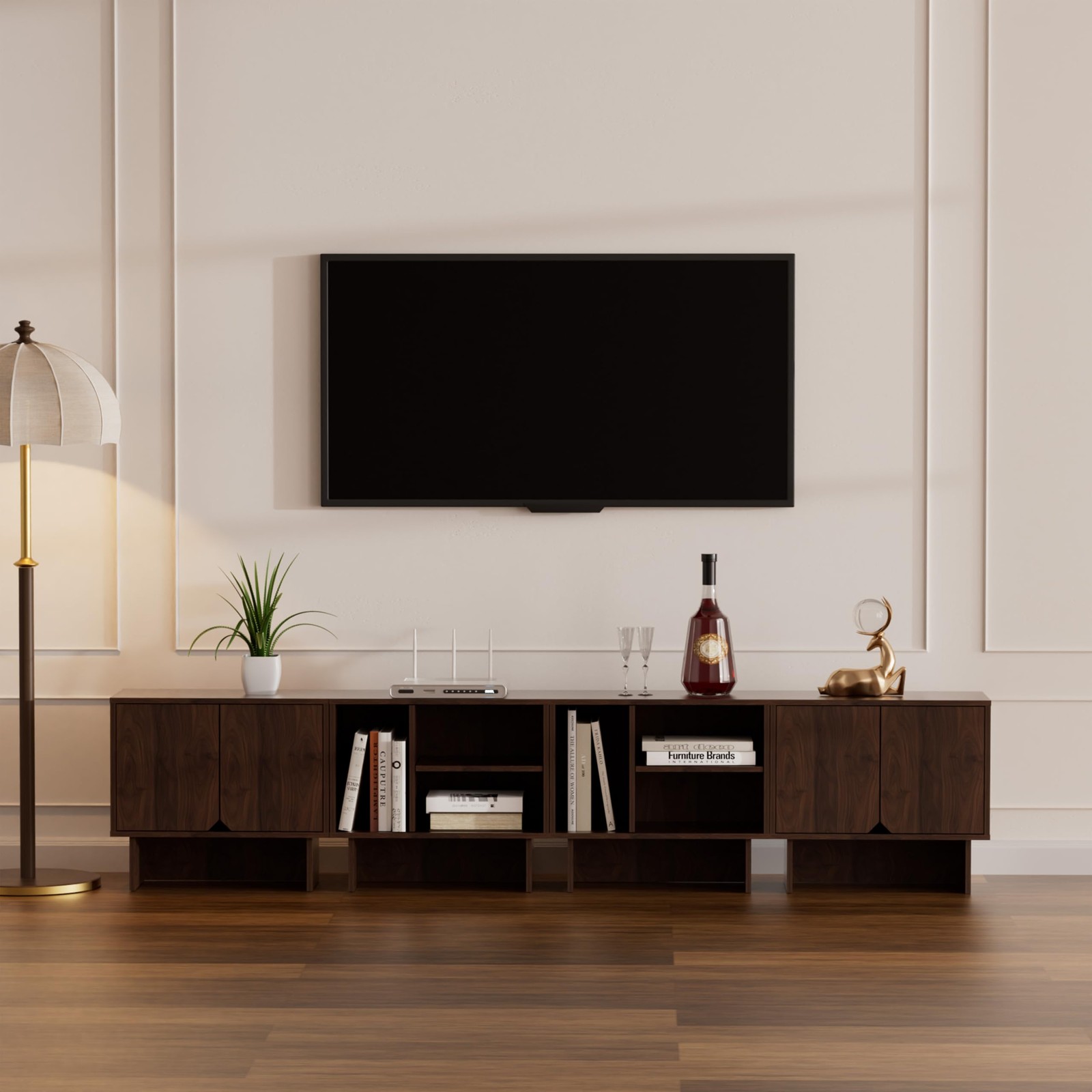 For 100-inch Tv,also Used As Storage Sideboards,bookcase,4pc