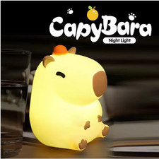 Cute Capybara Night Light USB Rechargeable Kids Lamp