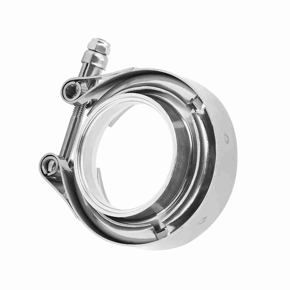 2.5" Stainless Steel V-Band Flange & Clamp Kit – For Turbo Exhaust Downpipes, Direct Fit