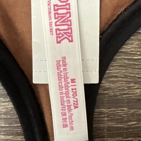 Pink By Victoria&rsquo;s Secret Medium Leopard Love, Pink Thong Panties