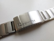 Bracciale orologio Zenith Swiss acciaio inox 22 mm vintage N.O.S