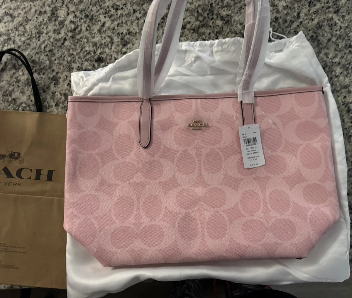 Coach Pink Tote Bags & Handbags for Women for sale | eBay