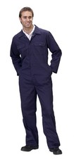Image of Click Polycotton Boilersuit Overalls Coverall Navy, Green or Royal Blue 36"-54"