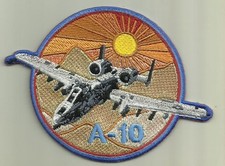 A-10 WARTHOG USAF PATCH DESERT FIGHTER JET WAR AIRCRAFT AVIATION PILOT USA FLY
