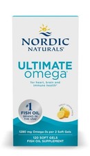 Nordic Naturals Ultimate Omega Fish Oil 120 Softgels 1280 mg Omega-3 Lemon