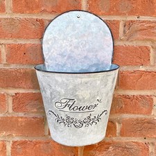Wall Planters for Garden 23cm Outdoor Hanging Plant Pot Trough Art Decoration