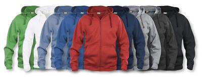 Clique Hoodie Kapuzenjacke mit Reißverschluß Unisex XS S M L XL 2XL 3XL 4XL 5XL 