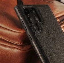 Shockproof Slim Leather Case For Samsung Galaxy S25 S24 S23 S22 Plus Ultra Cover