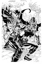 Batman Fortnite 4 Page 1 splash! Catwoman! Christian Duce art!