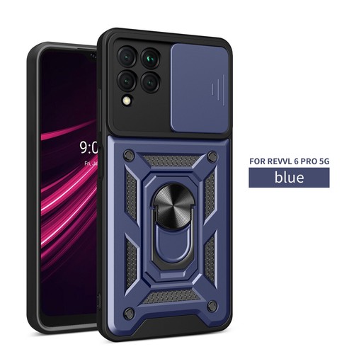 For T-mobile Revvl 6x/6x Pro 5G Shockproof Case Cover Ring Stand Tempered Glass - Photo 11 sur 20