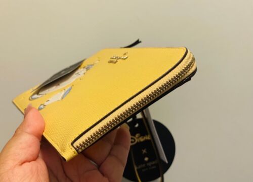 Nueva con etiquetas Pulsera Kate Spade x Disney La Bella y la Bestia Mediana L-Zip Amanecer KE658 - Imagen 4 de 6
