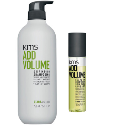 KMS Addvolume Shampoo 750ml + 200ml Volume Spray
