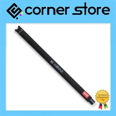 Legami - Penna Cancellabile - Penne Cancellabili - Penna Gel - Refill Nero-Gatto