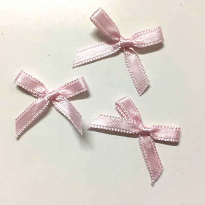 150 Fiocchi Di Raso Rosa Per Fai Da Te - Decorazioni Matrimonio, Carte Regalo E Craft - Foto 6