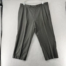 Ralph Lauren Black Label Pleated Dress Pants Herringbone Career Trousers 40x27