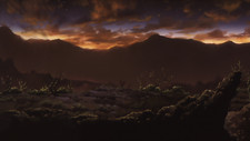 Landscape anime nature sky clouds Custom Gaming Mat Desk