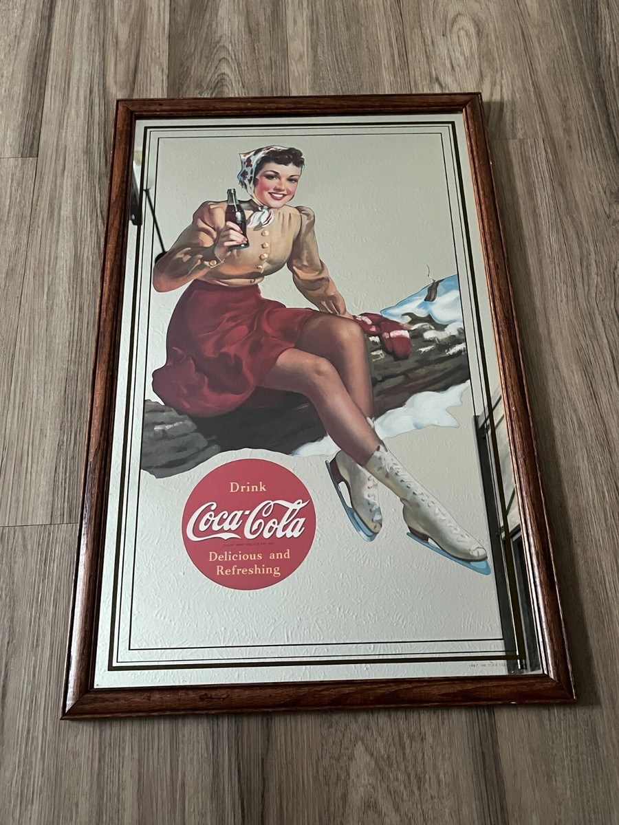 コカコーラ Coca-cola PUB mirror sign 廃番品 コカコーラCoca-cola
