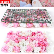 40 x 60 cm 20Pieces Flower Wall Champagne White  Pink Rose Panel Floral Decor