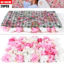40 x 60 cm 20Pieces Flower Wall Champagne White & Pink Rose Panel Floral Decor