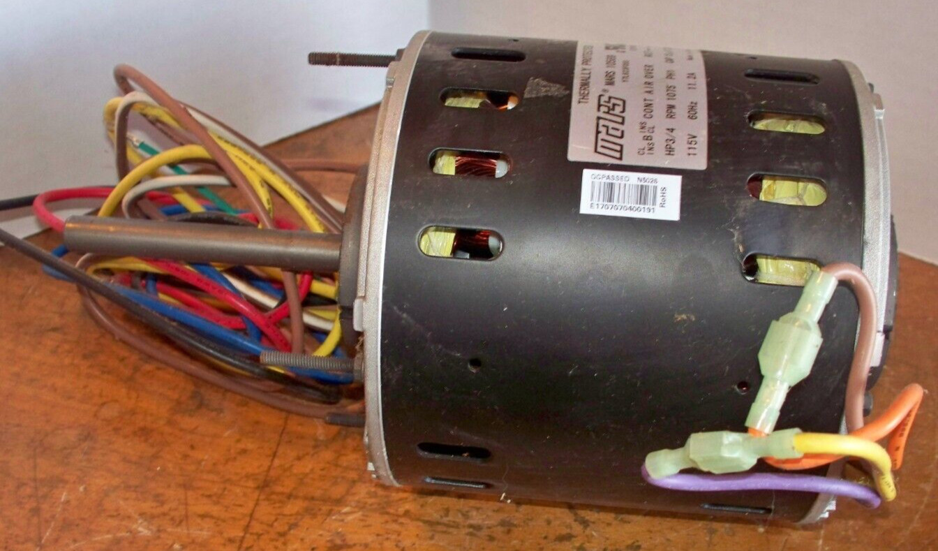 Mars 10589 5.5" 3 Speed Direct Drive Furnace Blower Motor New Old Stock NO BOX