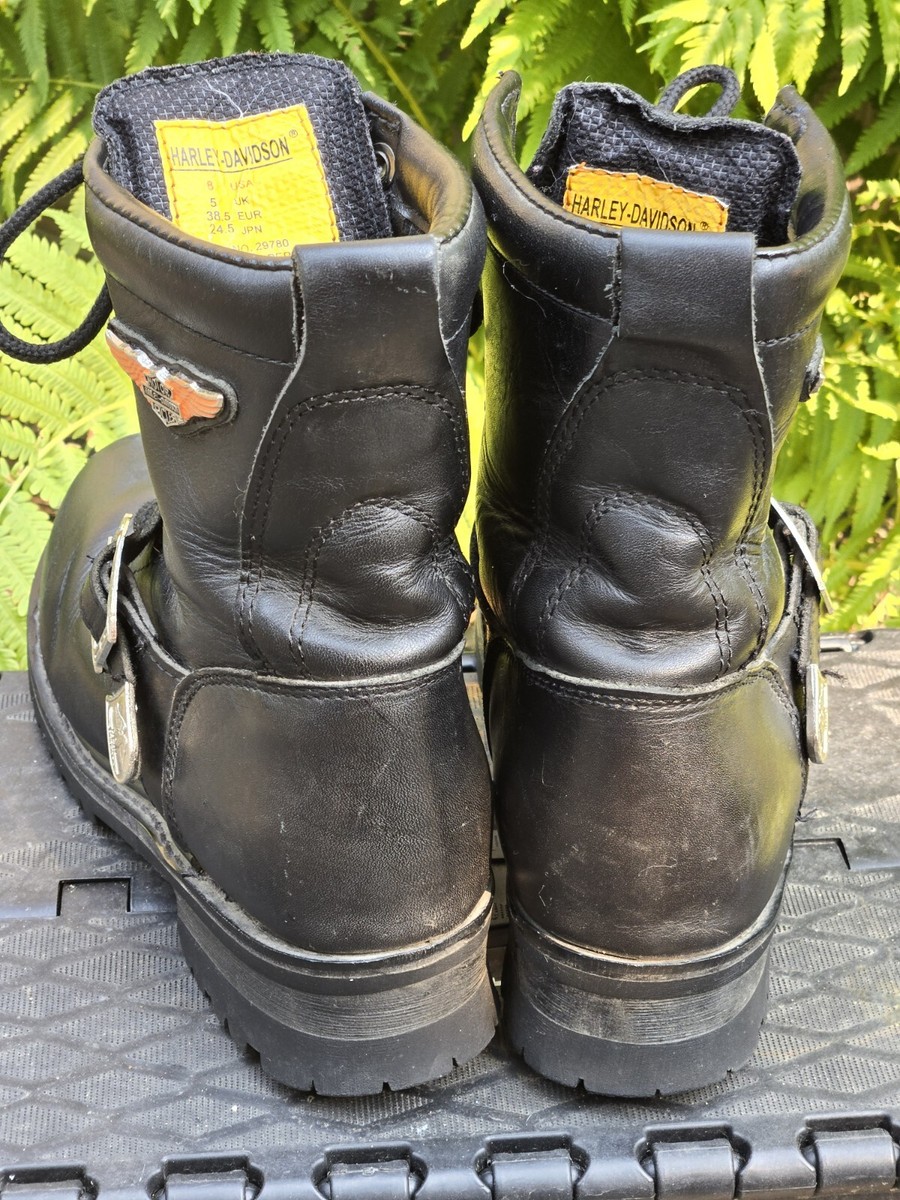 Harley Davidson Black Leather Women's Motorcycle Boots Size Harley Davidson Black Leather Women's Motorcycle Boots Size