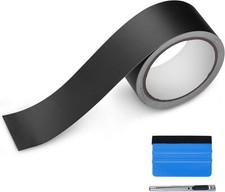 Matte Vinyl Tape - 2" x 30ft Black Out Chrome Delete for Window  Door Trim