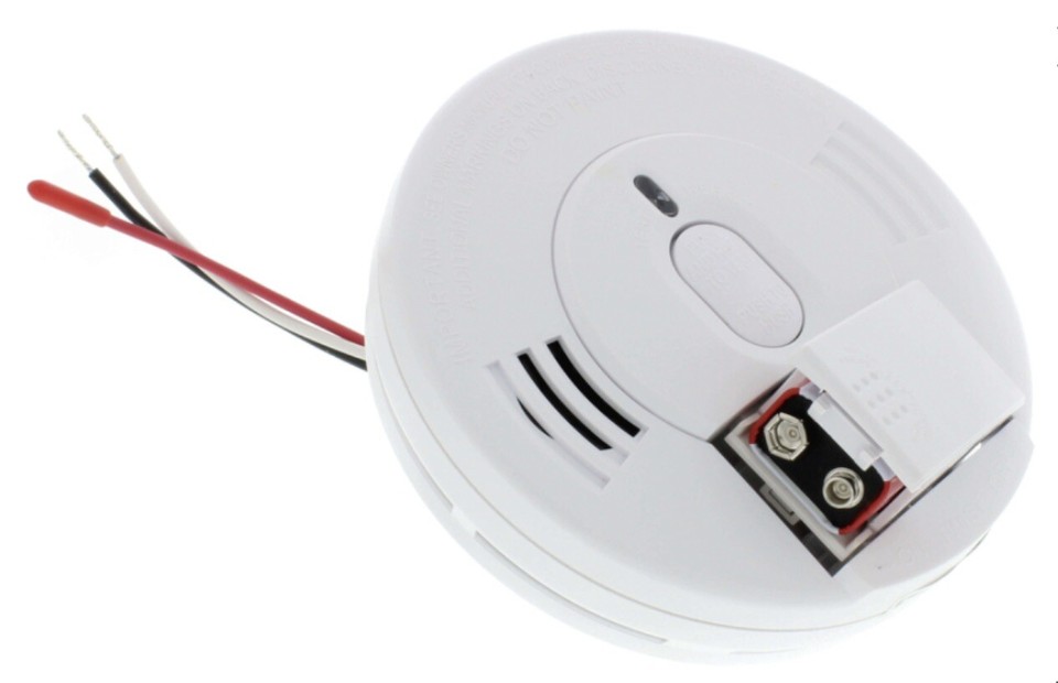 Kidde Firex Smoke Alarm Detector i12060 120V Hardwired 9V Battery