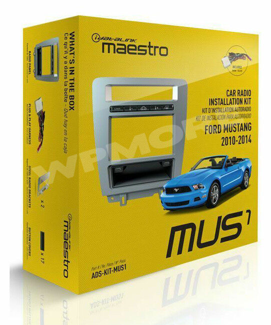 iDatalink Maestro Dash KIT MUS1 for Mustang w. Basic Radio 2010 - 2014