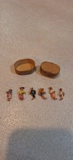 Set Of Vintage Guatemalan Worry Trouble Dolls Handmade Original Box Six Dolls