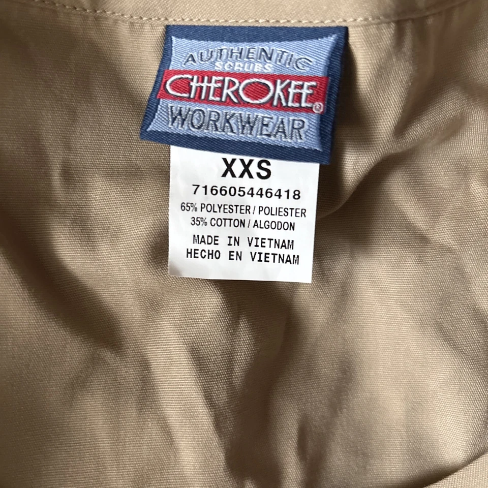 NUEVO CON ETIQUETAS Petite CHEROKEE WW PANTALONES FLEXIBLES Y ORIGINALES Camisa Missy Fit JUEGO DE EXFOLIANTES XXS Foto 4 de 4