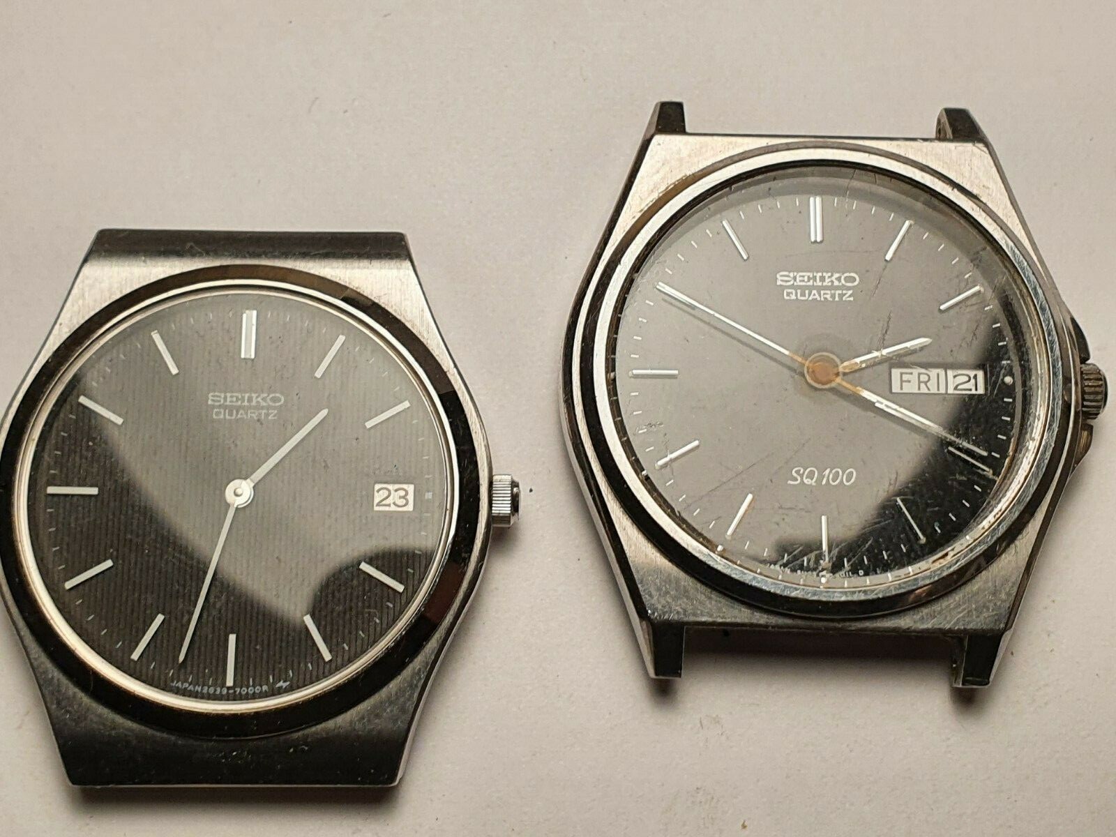 Vintage SEIKO watches quartz lot rare models spares or repair lot 8 x